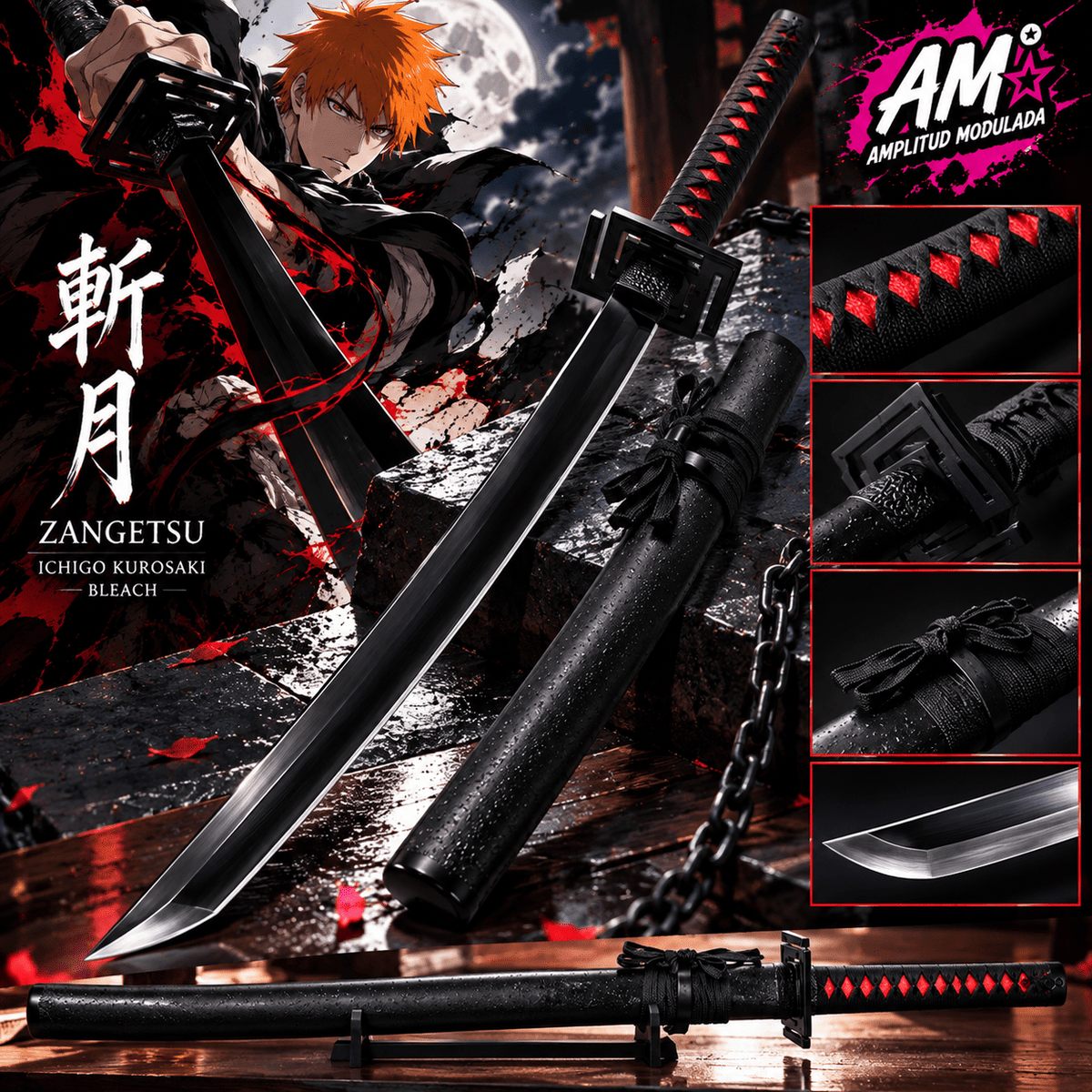 Katana Zangetsu de Ichigo Kurosaki – Bleach - amplitudmodulada