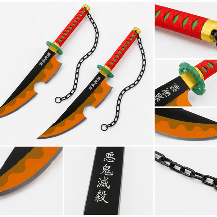 Katanas Gemelas Tengen Uzui 80 cm C/U - amplitudmodulada