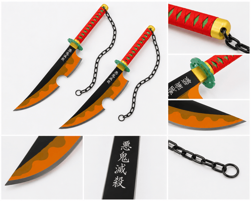 Katanas Gemelas Tengen Uzui 80 cm C/U - amplitudmodulada