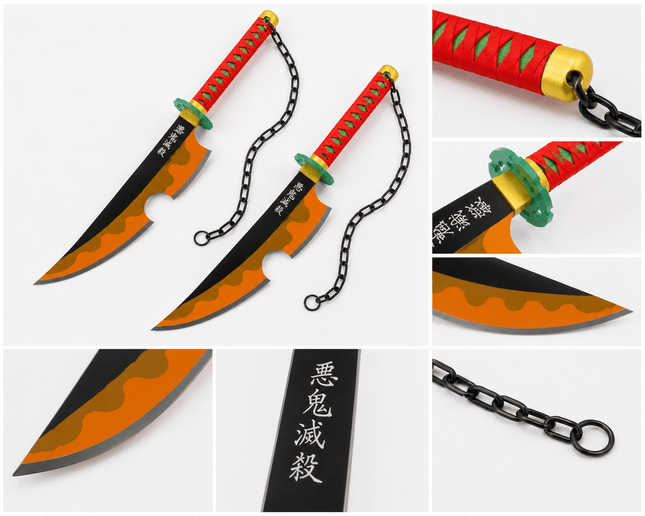Katanas Gemelas Tengen Uzui 80 cm C/U - amplitudmodulada