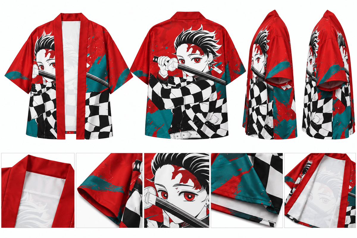 Kimono Tanjiro Kamado cazador - amplitudmodulada