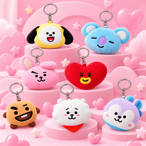 Llaveros de Peluche BT21 · Elige tu personaje - amplitudmodulada
