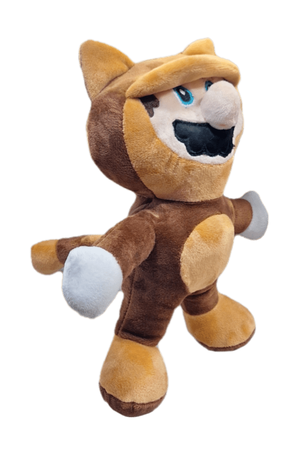 Peluche de Super Mario Bros con Traje de Gato 28 cm - amplitudmodulada