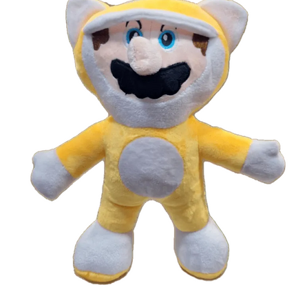 Peluche de Super Mario Bros con Traje de Gato 28 cm - amplitudmodulada