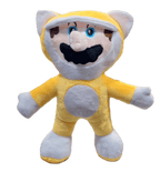 Peluche de Super Mario Bros con Traje de Gato 28 cm - amplitudmodulada