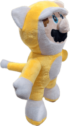 Peluche de Super Mario Bros con Traje de Gato 28 cm - amplitudmodulada
