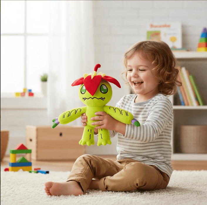 Peluche de Palmon de Digimon de 22 cms - amplitudmodulada