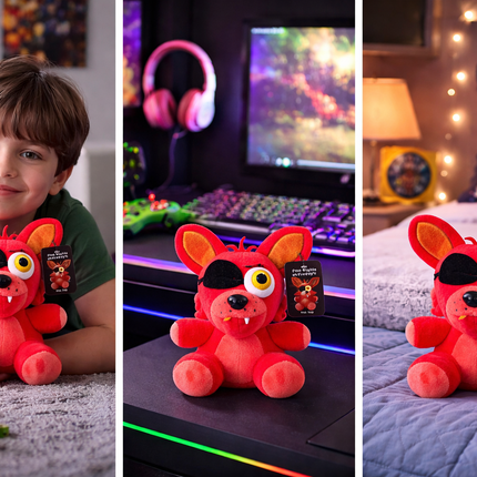 Peluche FNAF Freddy's y Foxy 18CM - amplitudmodulada