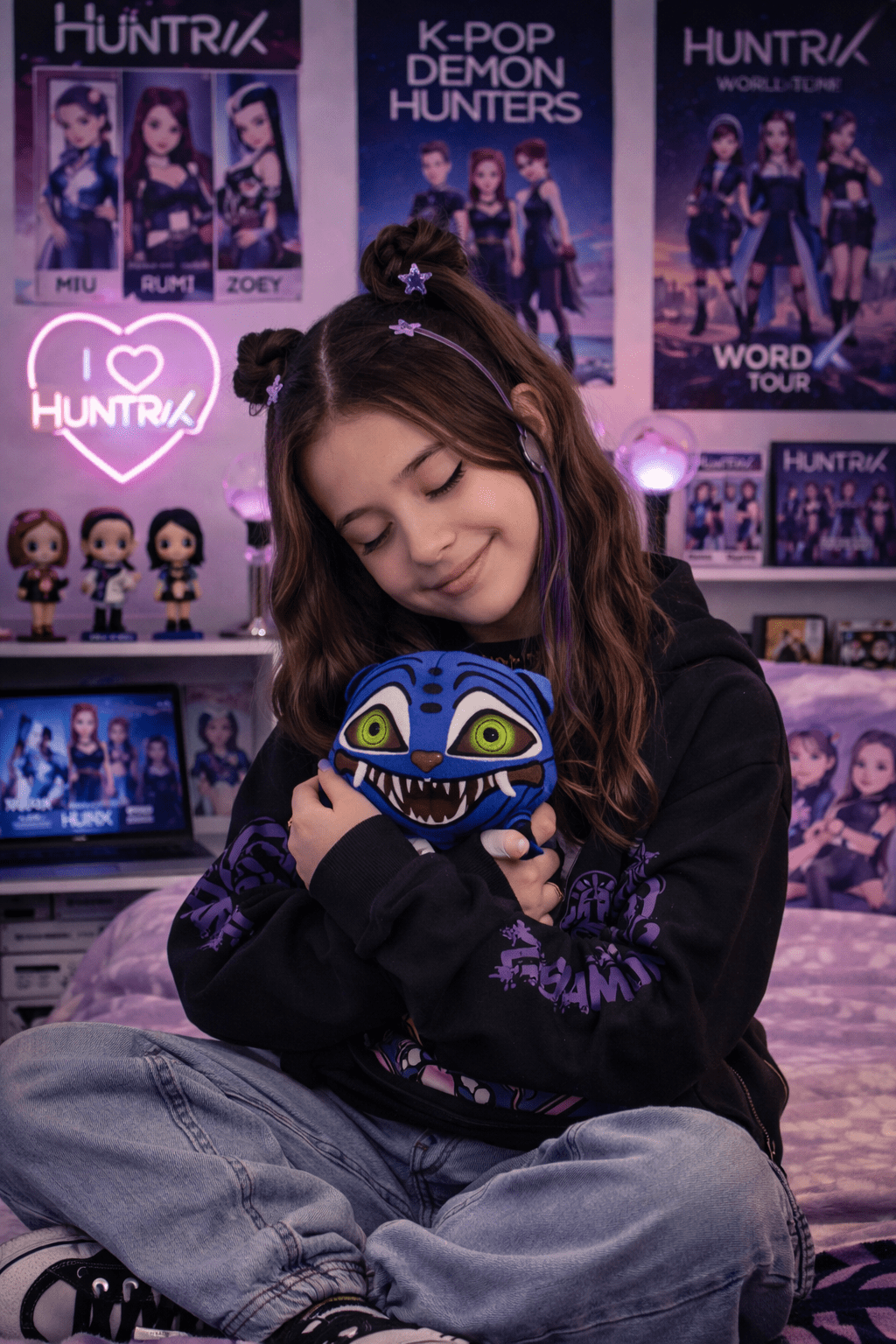 Peluche Guerreras K - Pop HUNTRIX Tigre Derpy 27cm - amplitudmodulada