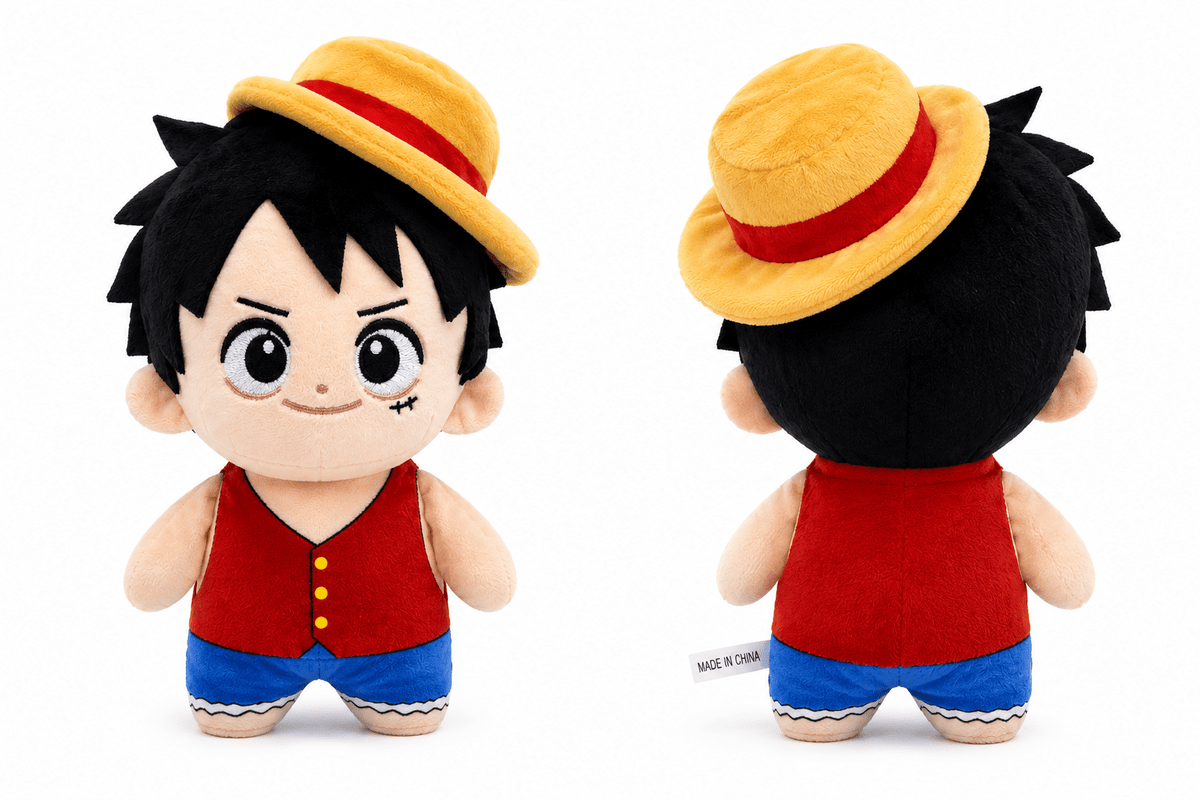 Peluche Luffy Sombrero 27 cms - amplitudmodulada