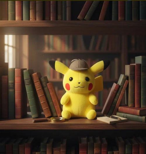peluche pikachu detective 30cm - amplitudmodulada