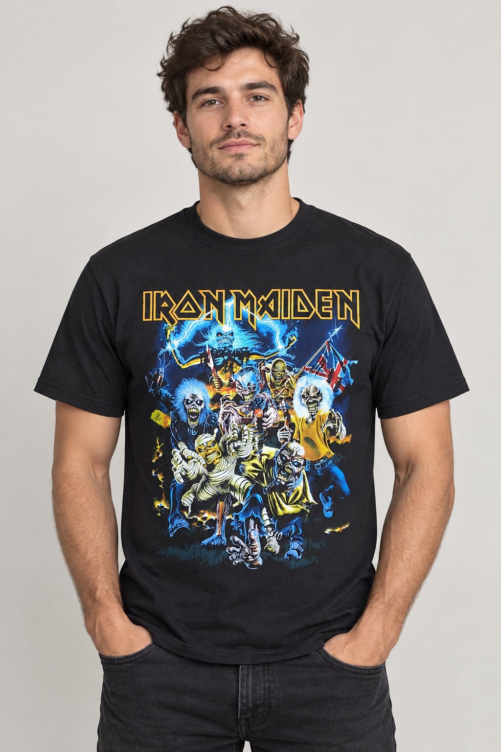 Polera Iron Maiden Beast Of The Beast manga corta - amplitudmodulada