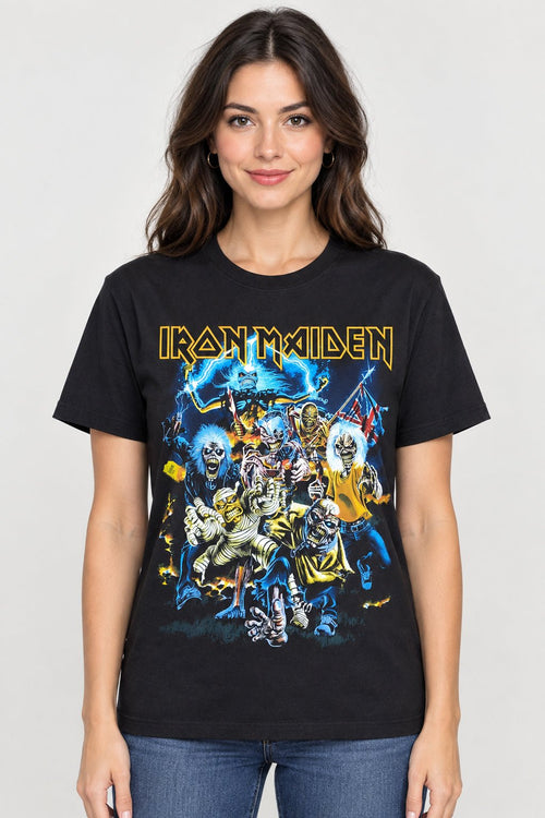 Polera Iron Maiden Beast Of The Beast manga corta - amplitudmodulada