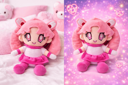Peluche Sailor Chibi Moon Chibiusa 24cm - amplitudmodulada