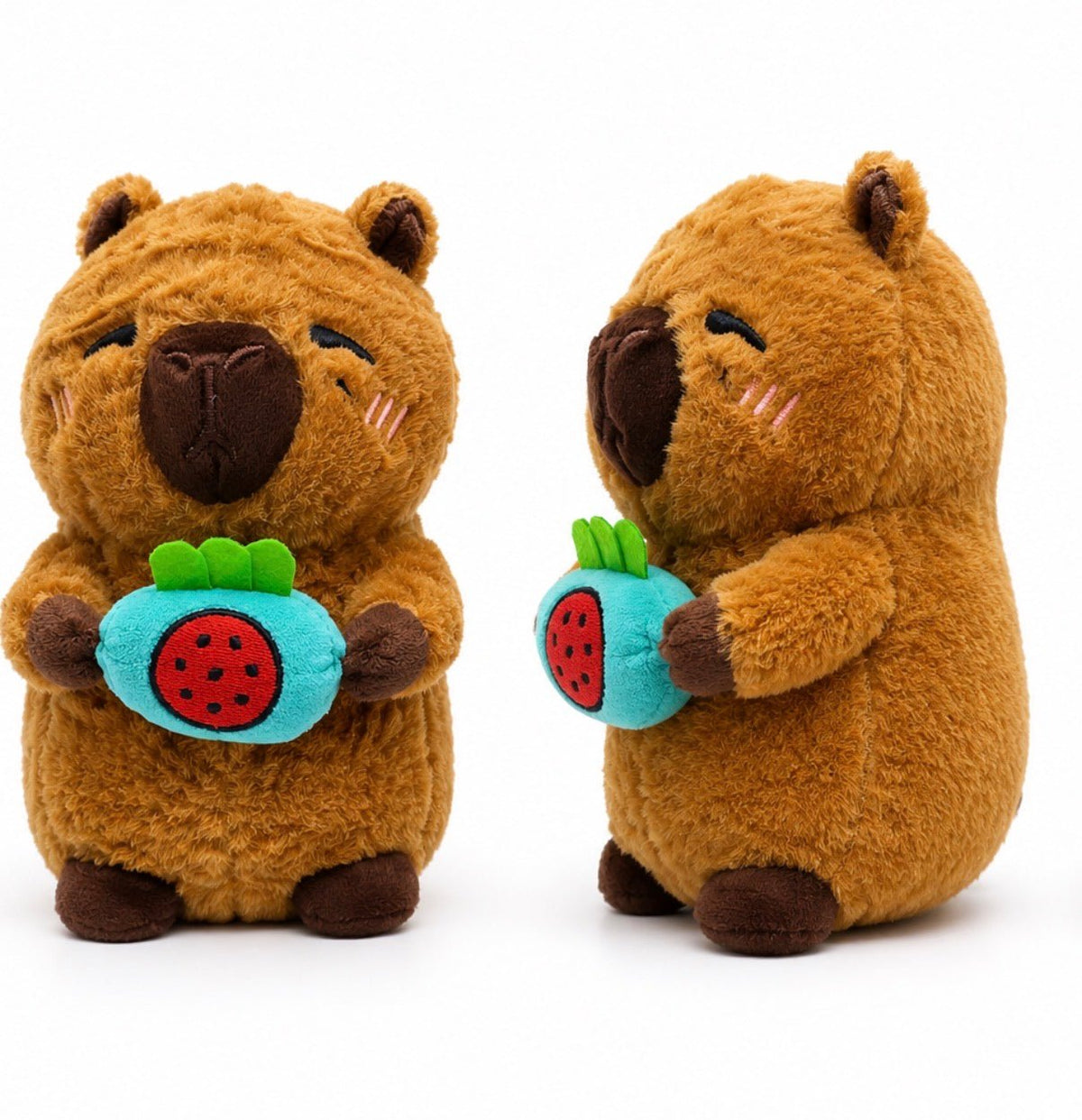 Peluches Capibara frutas 22cm - amplitudmodulada