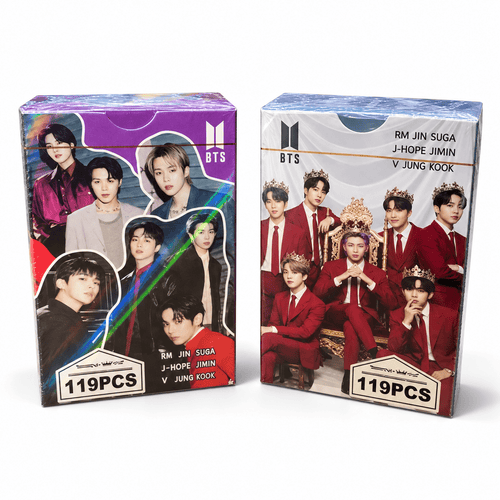 Set BTS Photocards + Stickers · 119 piezas - amplitudmodulada