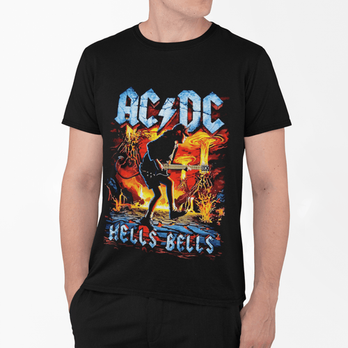 Polera AC - DC Hell Bells - amplitudmodulada