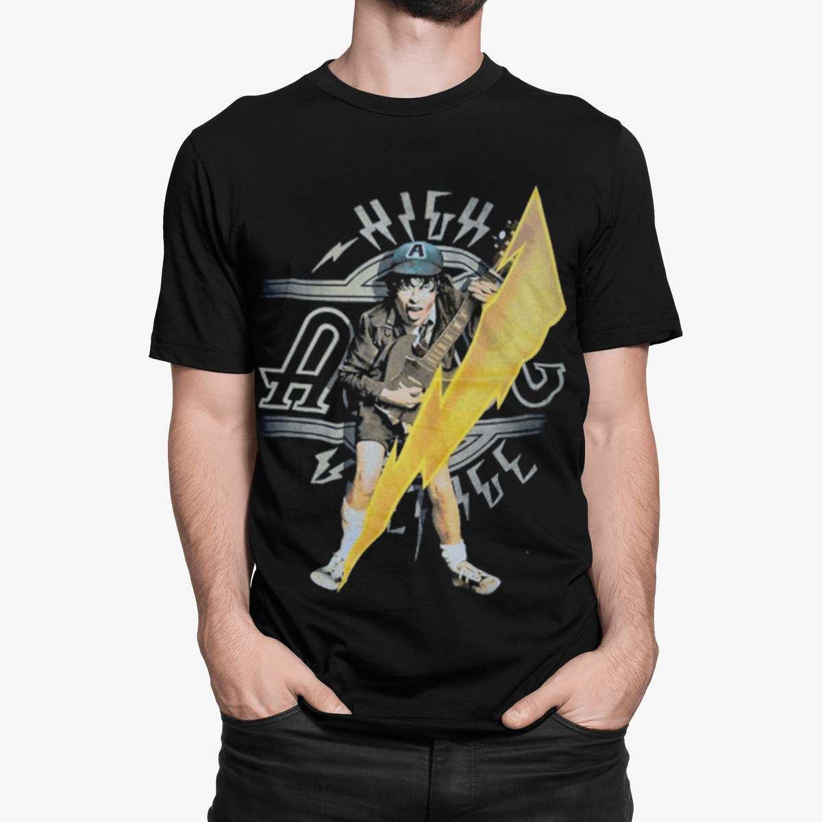 Polera ACDC High Voltage - amplitudmodulada