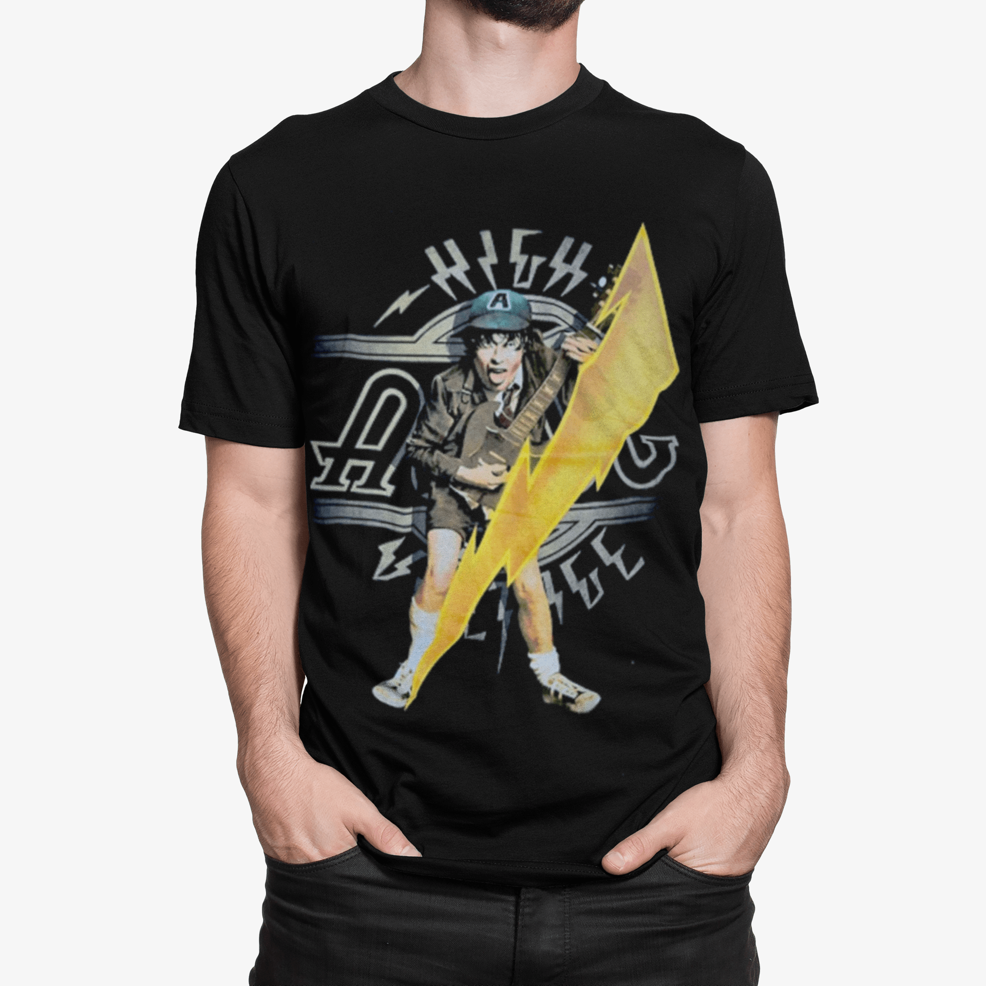 Polera ACDC High Voltage - amplitudmodulada
