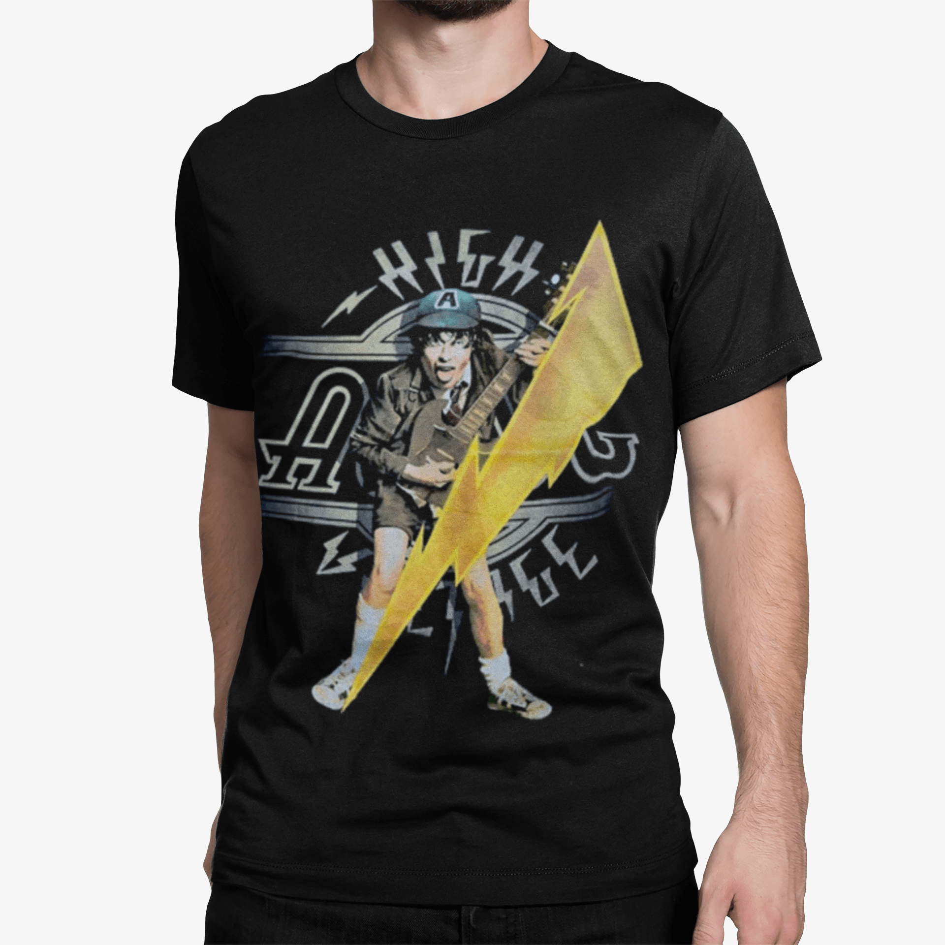 Polera ACDC High Voltage - amplitudmodulada