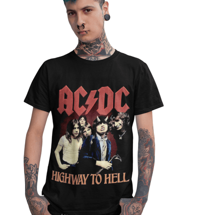Polera ACDC Highway to hell - amplitudmodulada