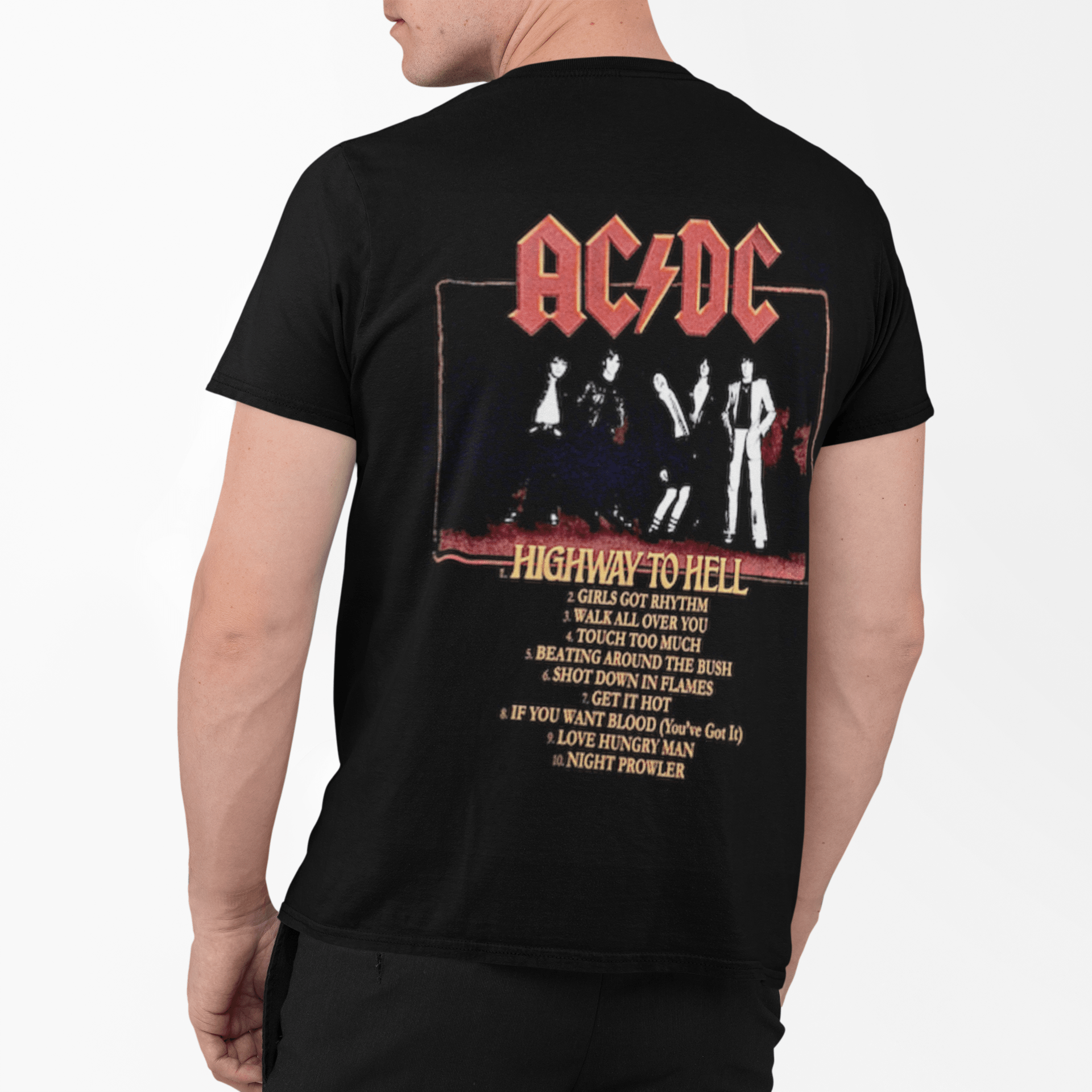Polera ACDC Highway to hell - amplitudmodulada