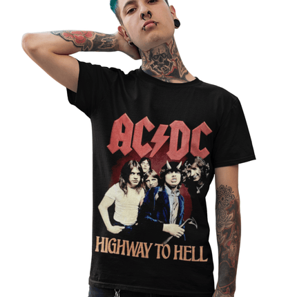 Polera ACDC Highway to hell - amplitudmodulada