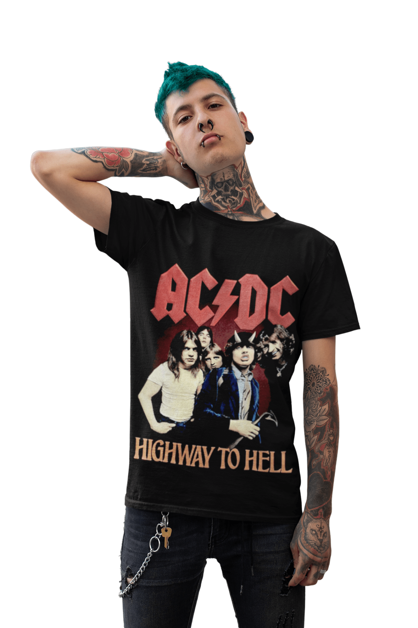 Polera ACDC Highway to hell - amplitudmodulada