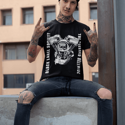 Polera Black Level Society Blessed - amplitudmodulada