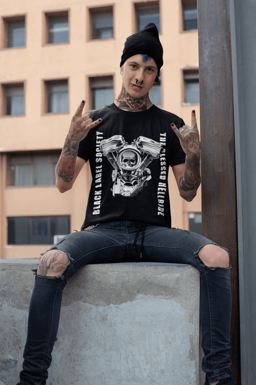 Polera Black Level Society Blessed - amplitudmodulada