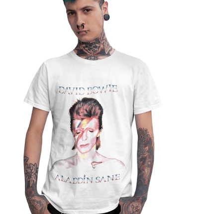 Polera David Bowie Aladdin Sane - amplitudmodulada
