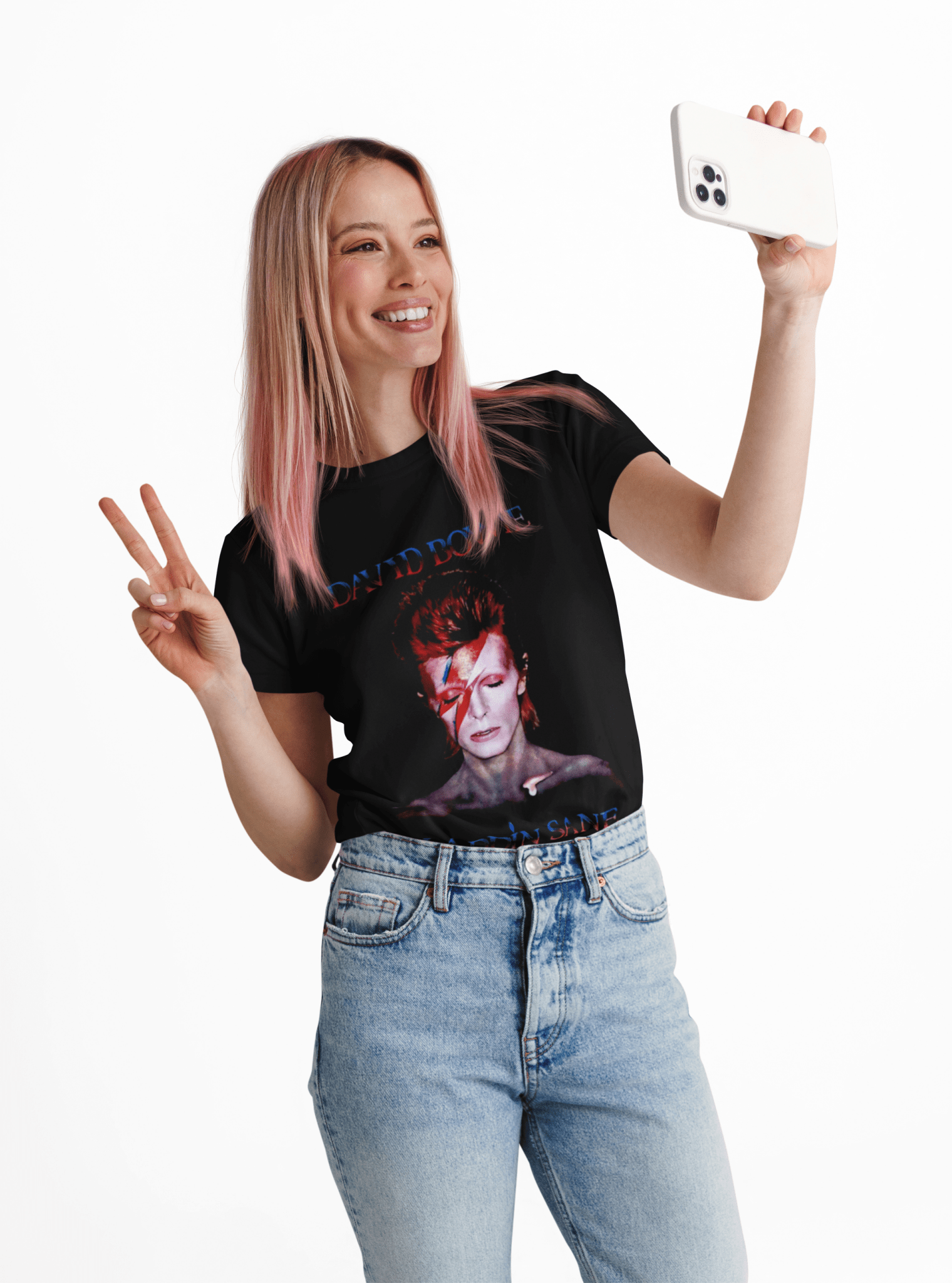 Polera David Bowie Aladdin Sane - amplitudmodulada