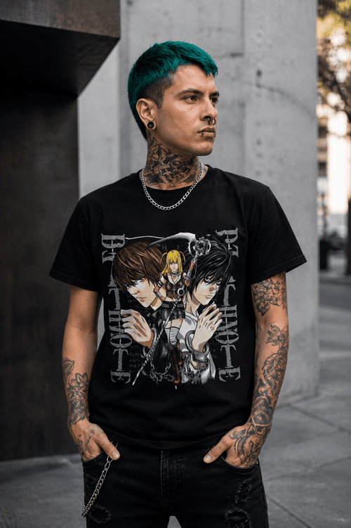 Polera Death Note Personajes - amplitudmodulada