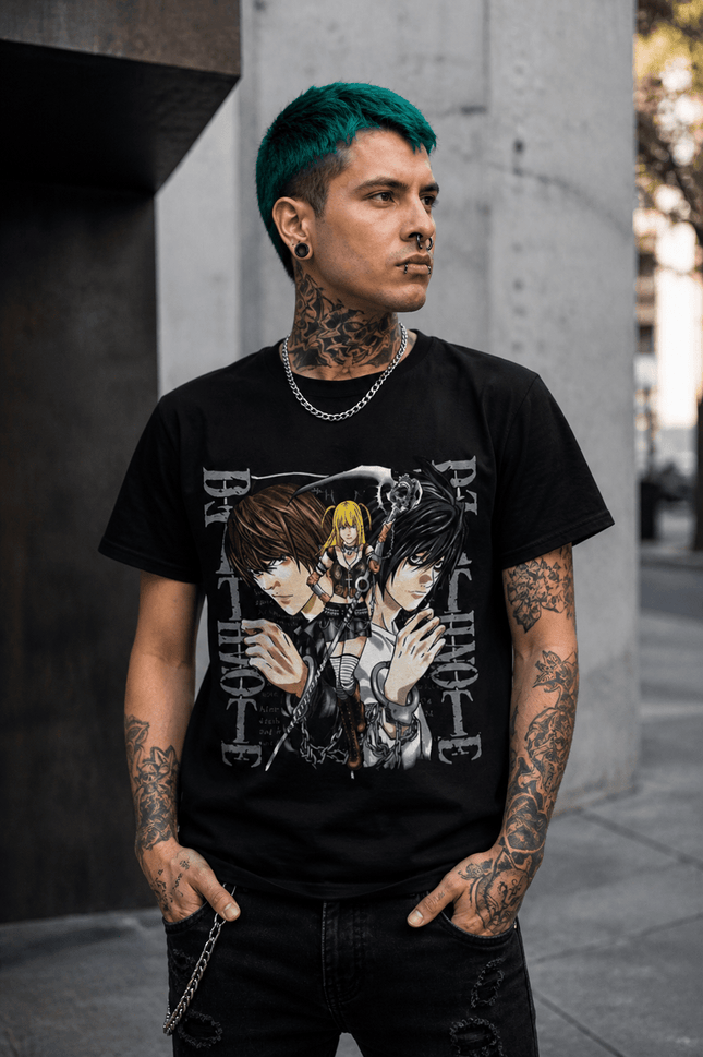 Polera Death Note Personajes - amplitudmodulada