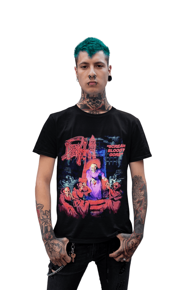 Polera Death Scream Bloody Gore - amplitudmodulada
