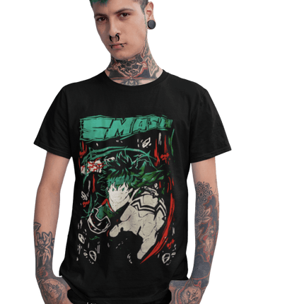 Polera Deku Smash My Hero - amplitudmodulada