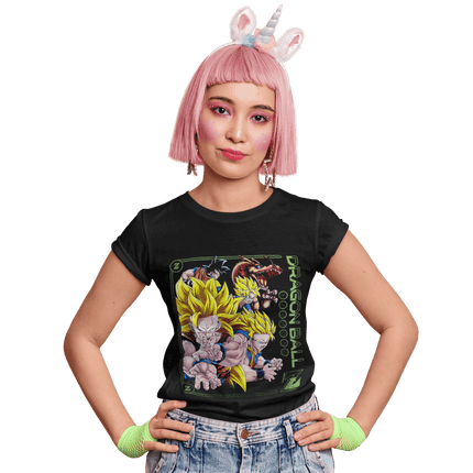 Polera dragon ball goku fases - amplitudmodulada