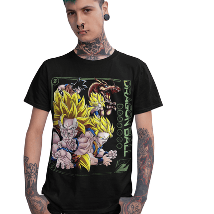 Polera Dragon Ball Goku evolucion - amplitudmodulada