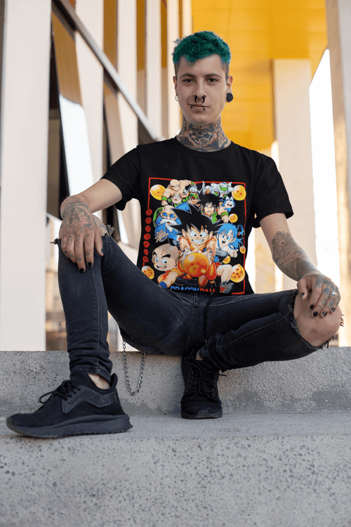 Polera Dragon Ball Personajes - amplitudmodulada