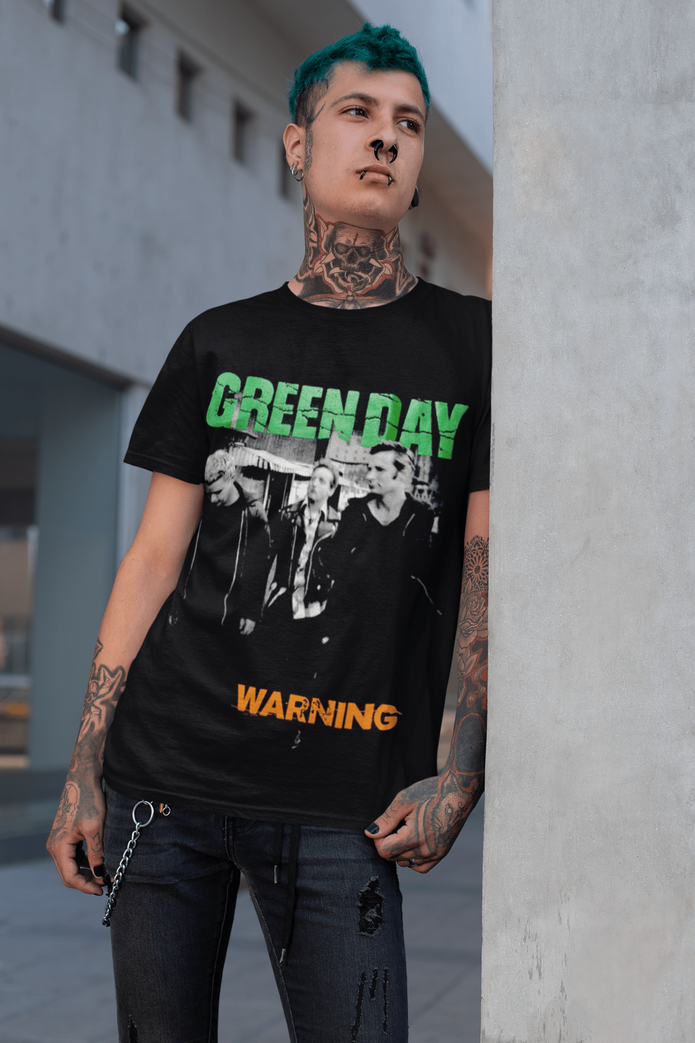 Polera Warning Green Day - amplitudmodulada