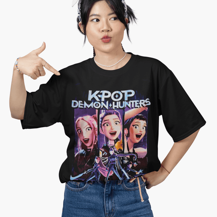 Polera Guerreras K - pop huntrix - amplitudmodulada