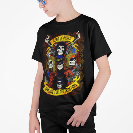Polera Guns N' Roses Appetite for Destruction SKULL KIDS - amplitudmodulada