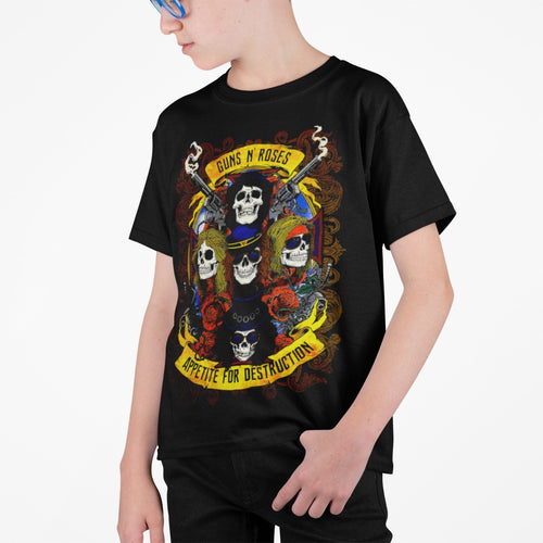 Polera Guns N' Roses Appetite for Destruction SKULL KIDS - amplitudmodulada