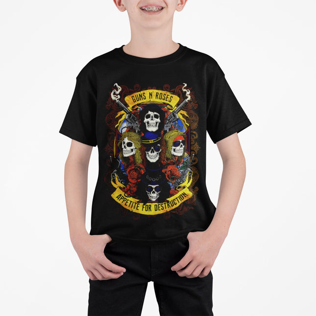 Polera Guns N' Roses Appetite for Destruction SKULL KIDS - amplitudmodulada
