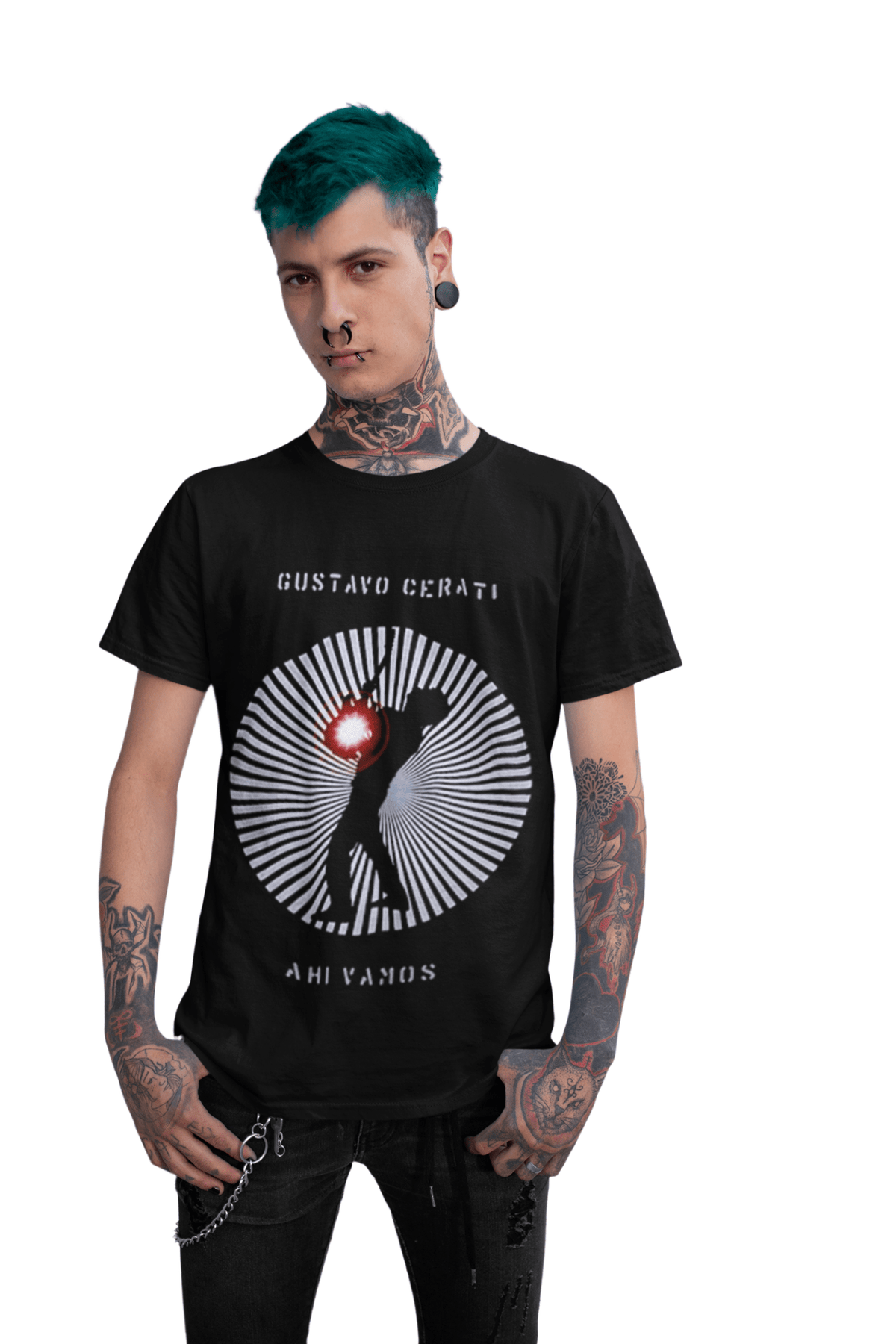 Polera Gustavo Cerati Ahi Vamos - amplitudmodulada