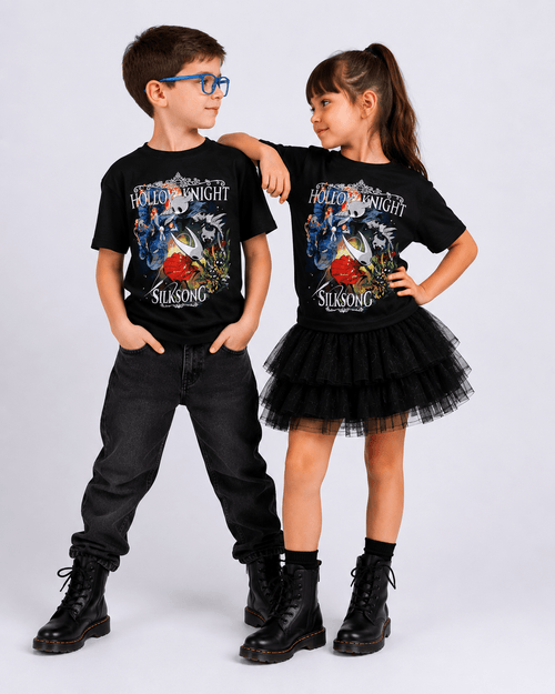 Polera Hollow Knight SilkSong KIDS - amplitudmodulada
