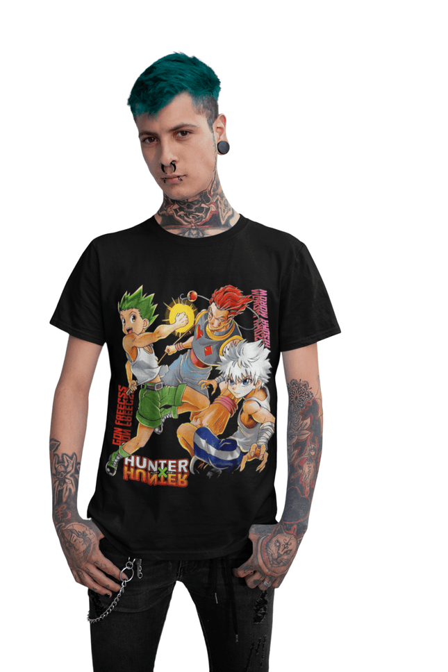 Polera Hunter X Hunter Personajes - amplitudmodulada