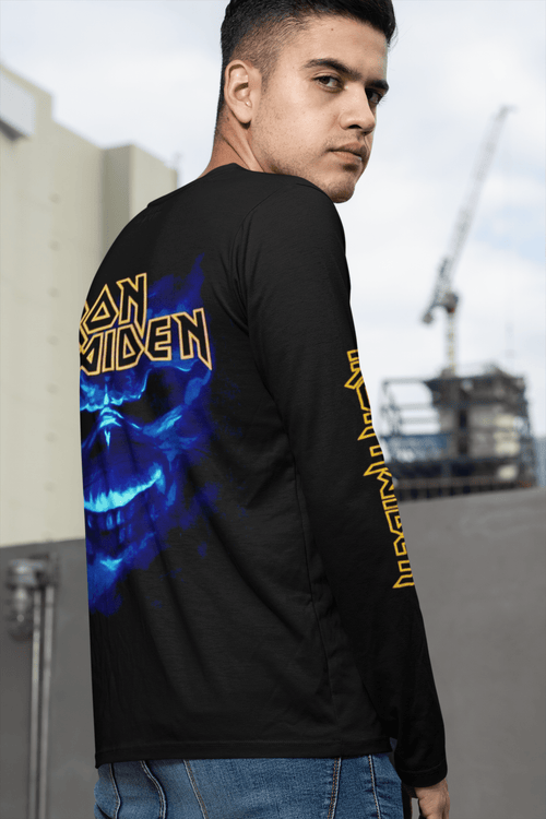 Polera Iron Maiden Beast Of The Beast Manga Larga - amplitudmodulada