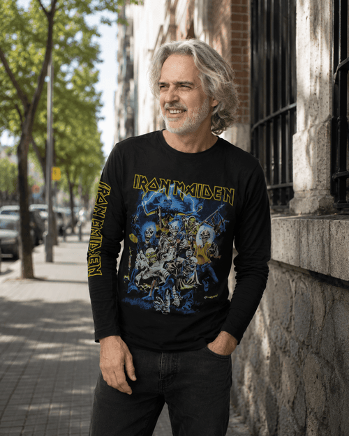 Polera Iron Maiden Beast Of The Beast Manga Larga - amplitudmodulada