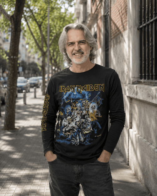 Polera Iron Maiden Beast Of The Beast Manga Larga - amplitudmodulada